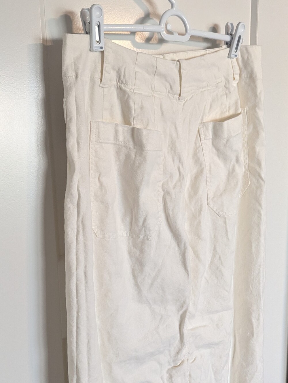 Maeve Colette Linen Blend Maxi Skirt - Off White sz M - Picture 6 of 9